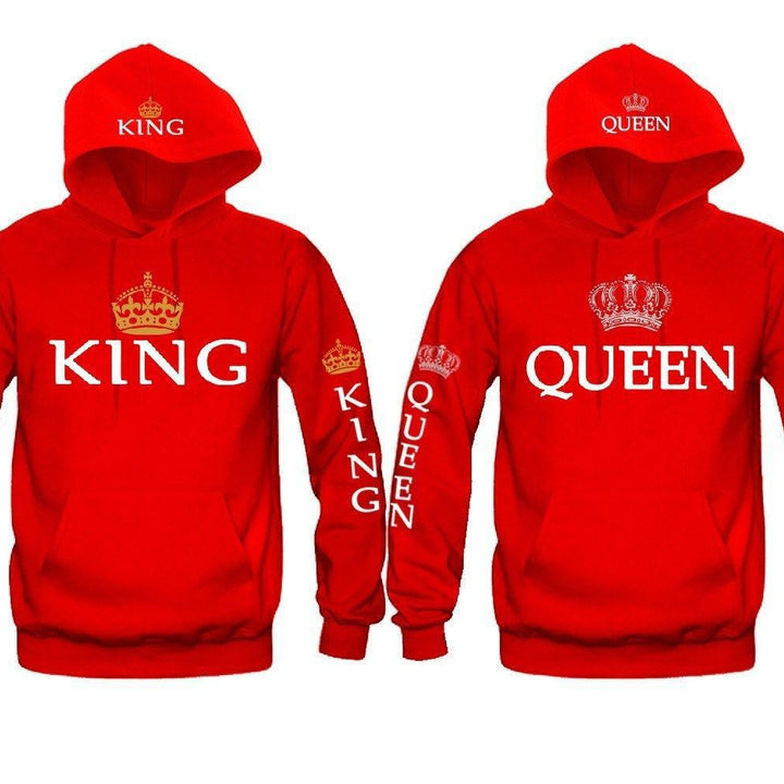 Blue King & Queen Hoodies